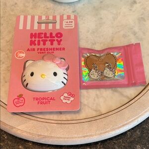 Hello Kitty Air Freshener & earring bundle